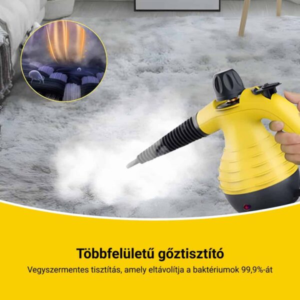 STEAMY® Nyomás alatti levegős gőztisztító – Minden az egyben 9 exkluzív tartozékkal - Image 2