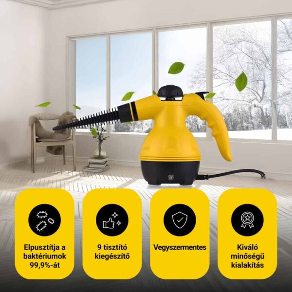 STEAMY® Nyomás alatti levegős gőztisztító – Minden az egyben 9 exkluzív tartozékkal - Image 5