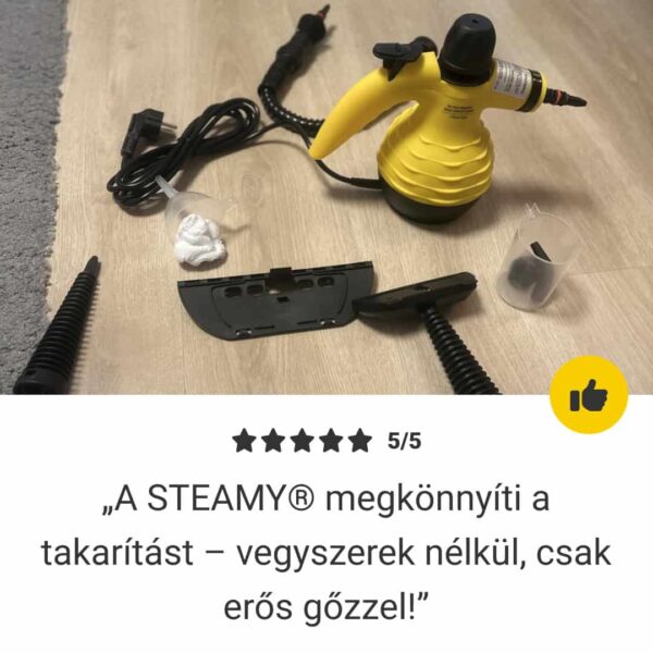 STEAMY® Nyomás alatti levegős gőztisztító – Minden az egyben 9 exkluzív tartozékkal - Image 7