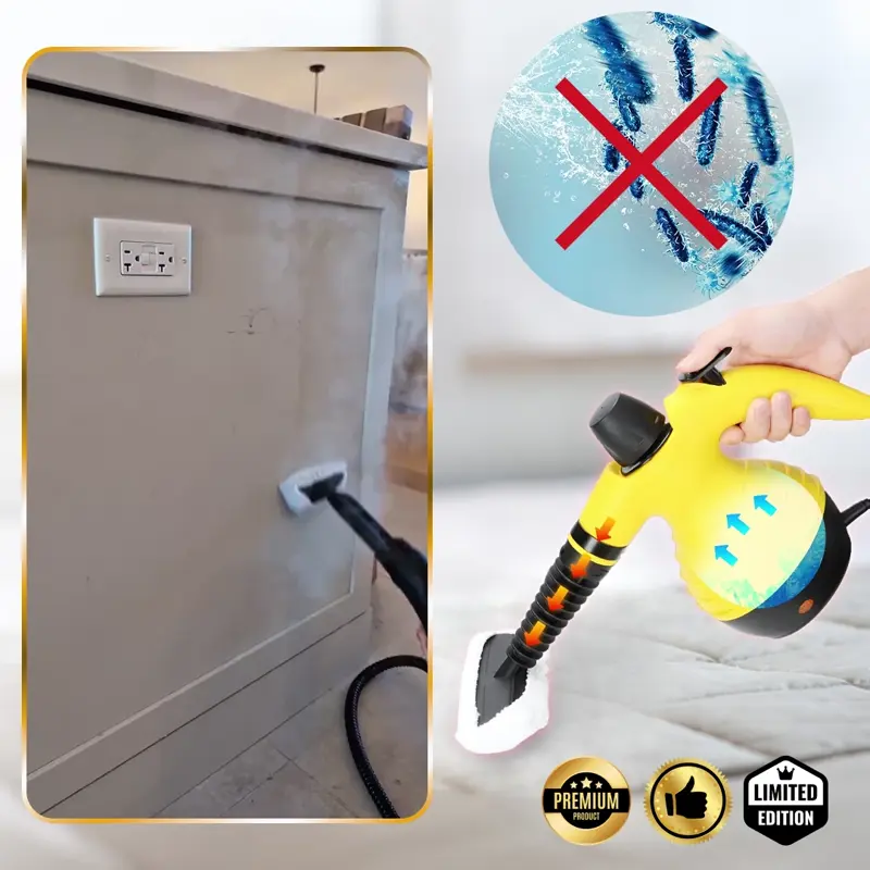 STEAMY® Nyomás alatti levegős gőztisztító – Minden az egyben 9 exkluzív tartozékkal