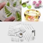 GLUESY® Kézzel készített Kristály Ragasztó Öntőkészlet (83 darab)