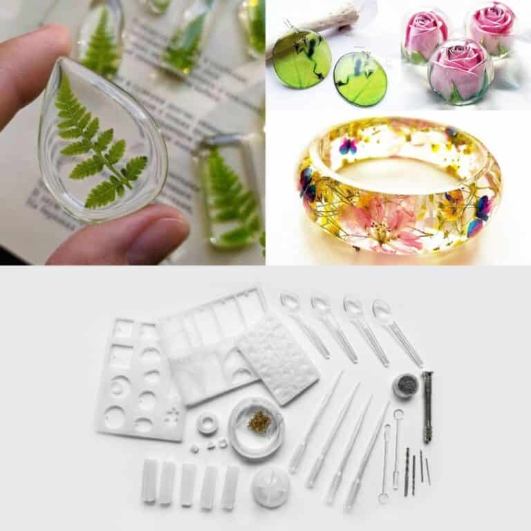 GLUESY® Kézzel készített Kristály Ragasztó Öntőkészlet (83 darab)