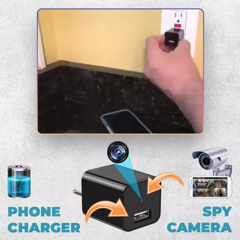 USB Töltő Kém Kamera