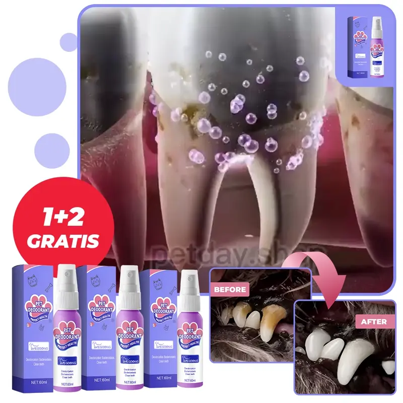 FOGÁSZATI SPRAY HÁZIÁLLATOKNAK 1+2 INGYEN
