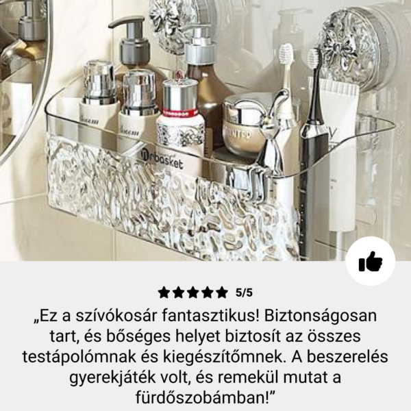 Lotion Rack™ egy fürdőszobai polc, amely fúrás nélkül rögzíthető - Image 7