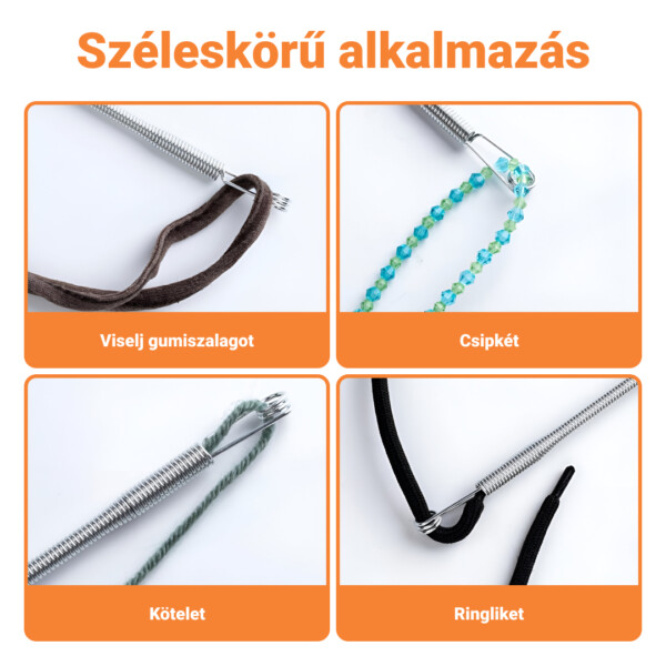 GARMENTFIX™ RUGALMAS ROZSDAMENTES ACÉL KÁBELFŰZŐ – 3 DB - Image 4