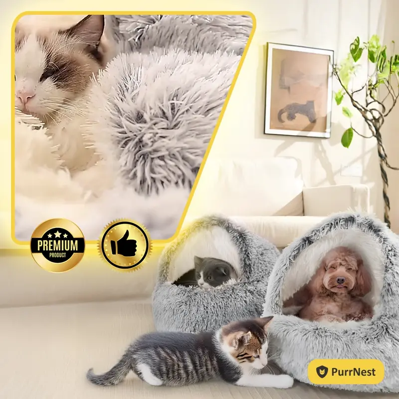 PurrNest – Antistressz Ágy Állatoknak