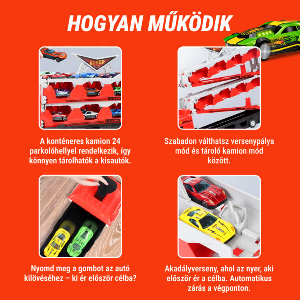 RACERTRUCK™ KITERJESZTHETŐ AUTÓ MEGA KAMION - Image 3