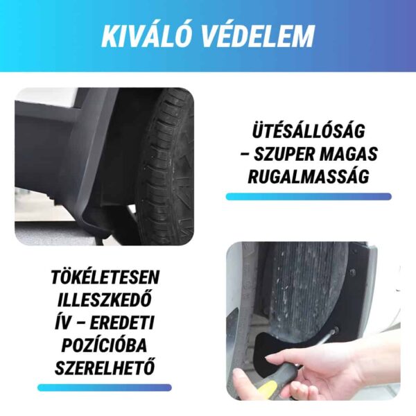 RuggedGuard™ - Puha gumi sárvédő járművekhez - Univerzális 4 darabos készlet autókhoz és SUV-okhoz - Image 2