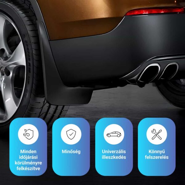 RuggedGuard™ - Puha gumi sárvédő járművekhez - Univerzális 4 darabos készlet autókhoz és SUV-okhoz - Image 5
