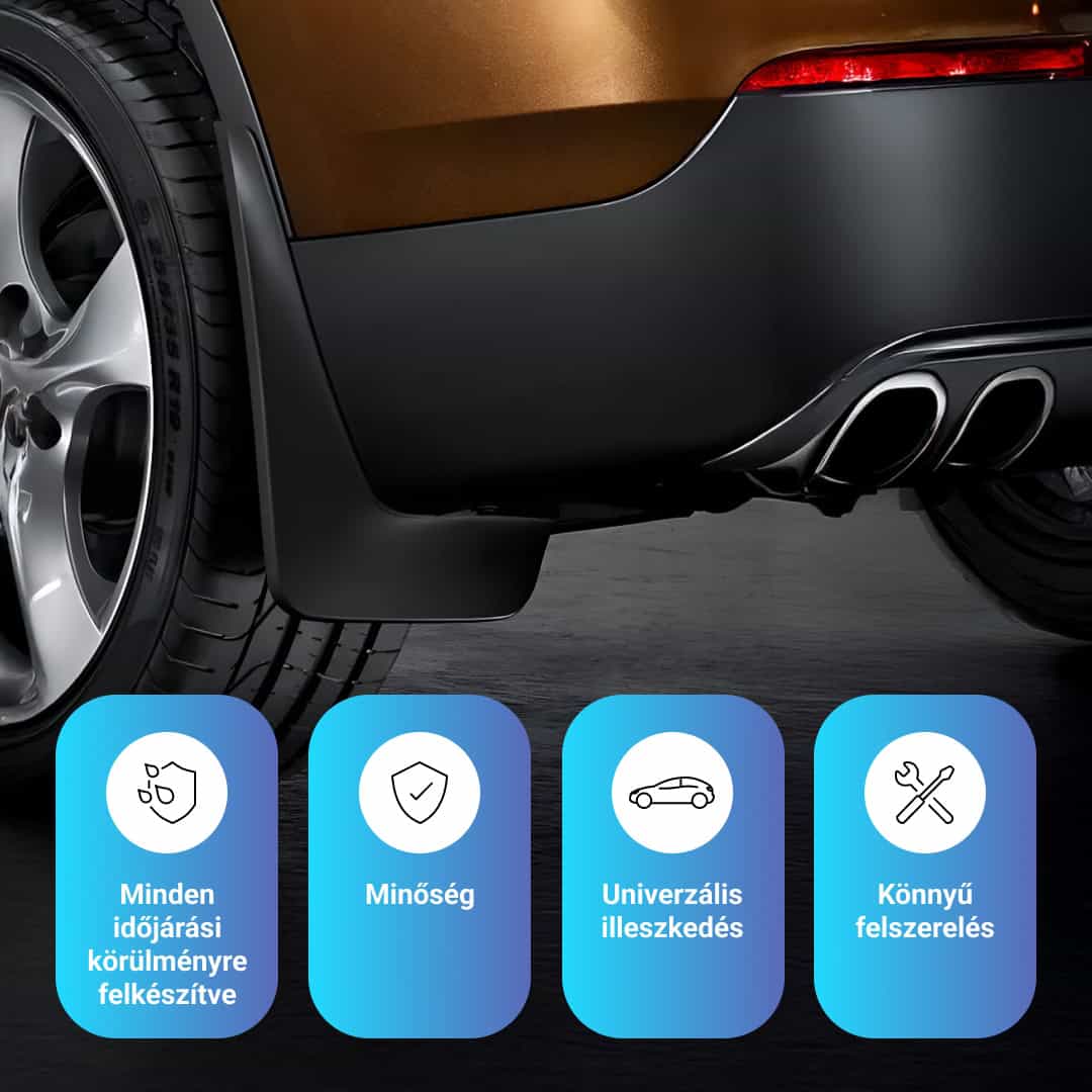 RuggedGuard™ - Puha gumi sárvédő járművekhez - Univerzális 4 darabos készlet autókhoz és SUV-okhoz - Image 5