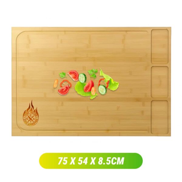 BambooCraft™ - Extra Nagy Bambusz Vágódeszka Levehető Lábakkal - Image 6