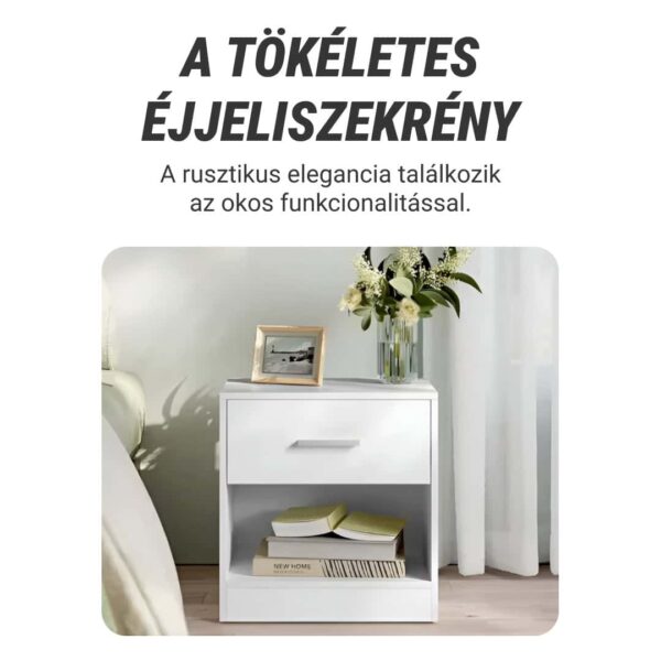 NovaCasa™ – Okos Éjjeliszekrény Rejtett Rekesszel - Image 2